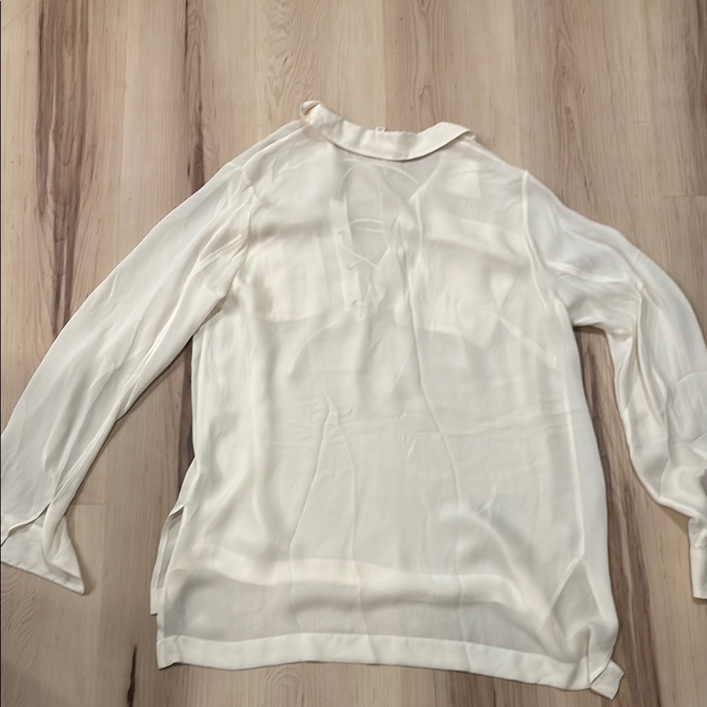 Elizabeth and James Silk Lace-Up Blouse - Picture 9 of 10